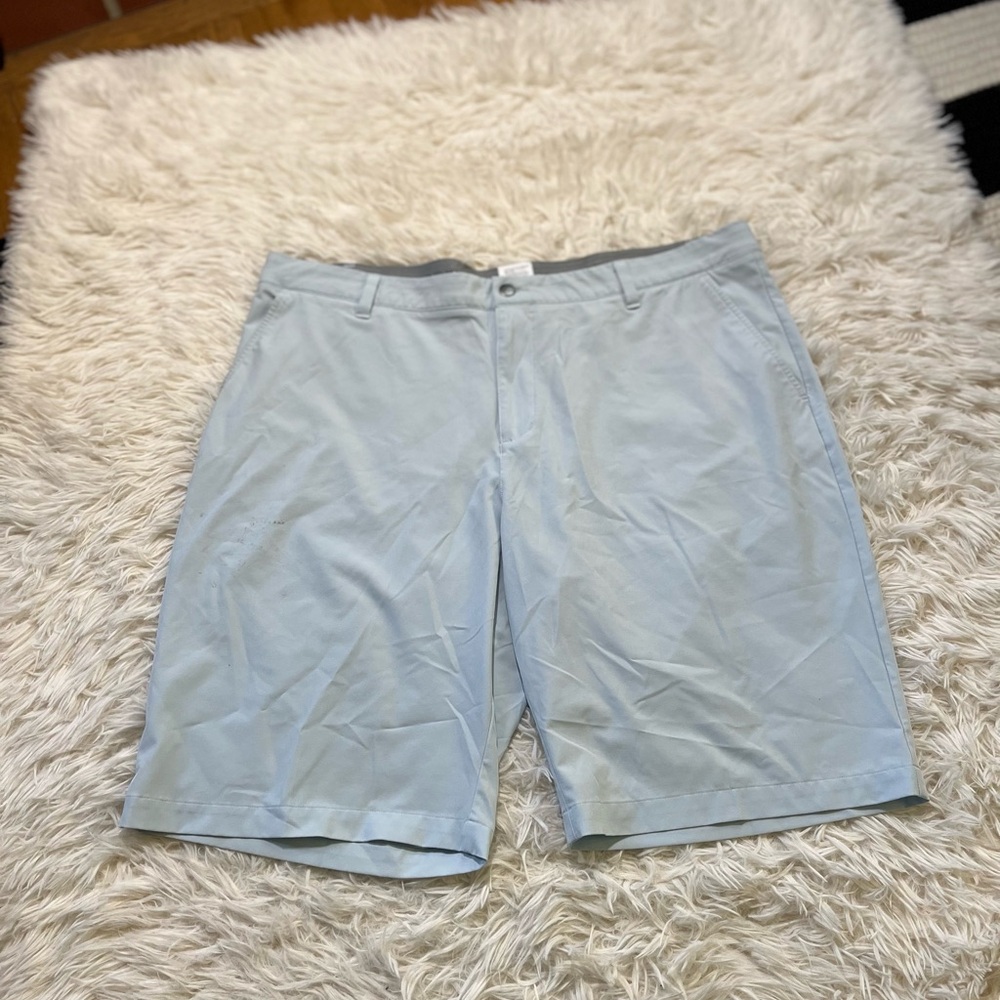 G19 adidas Men's Sky Blue Flat Front Shorts